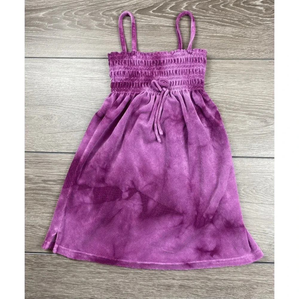 Juicy Couture Kids Vintage Smocked Terry Cloth Sundress Purple‎ Size 6